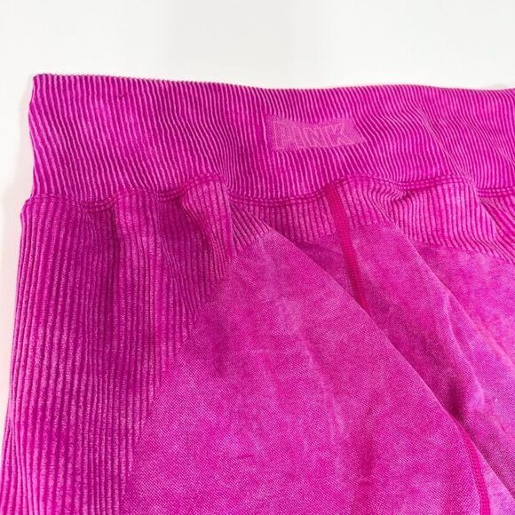 Pink Active Jogger Leggings Women's XL High Rise Seamless Ribbed Activewear - Picture 7 of 9